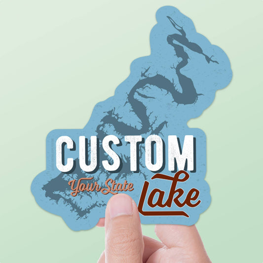 Custom Lake Stickers - Request a Lake on Name Drop Decals