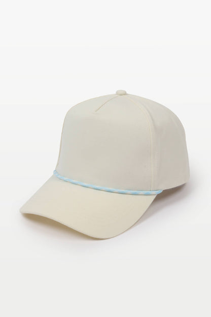 Canvas 5 Panel Hat with Rope