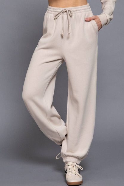 Elastic Waist Soft Jogger Pants