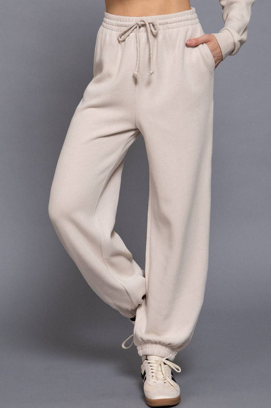 Elastic Waist Soft Jogger Pants