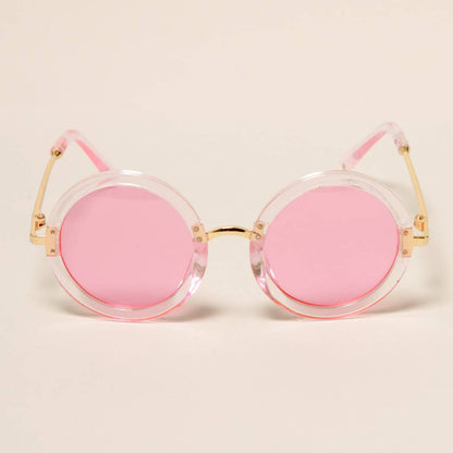 Kids Trendy Colorful Round Sunglasses