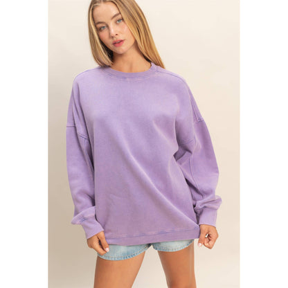 Oversized Crew Neck Sweatshirt