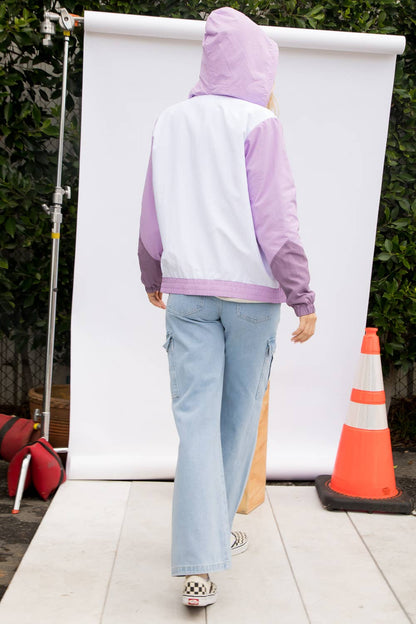 Dry Nylon Color Block Windbreaker