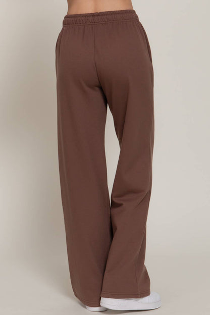 Straight Leg Inner Fleece Jogger Pants