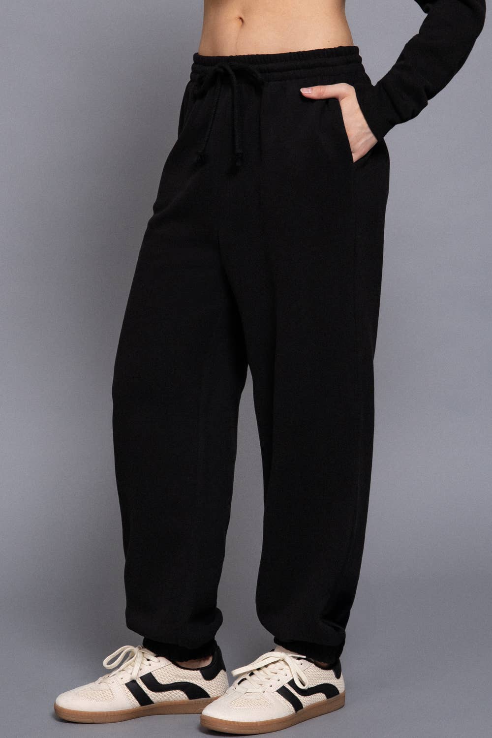Elastic Waist Soft Jogger Pants