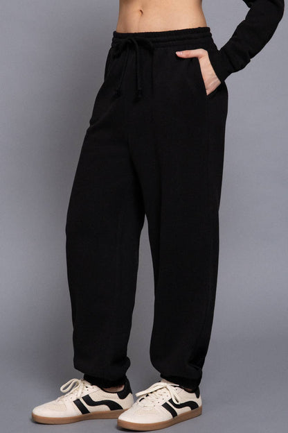 Elastic Waist Soft Jogger Pants