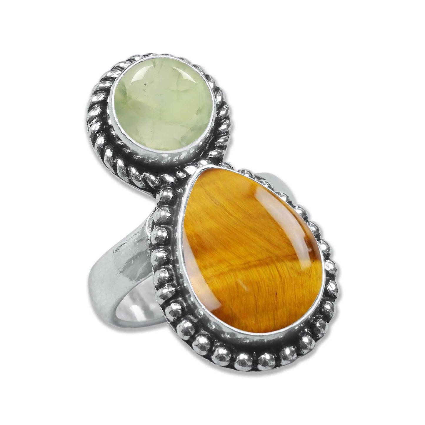 Multi-Stone Rings – Handmade, Silver-Plated, Boho Style 
