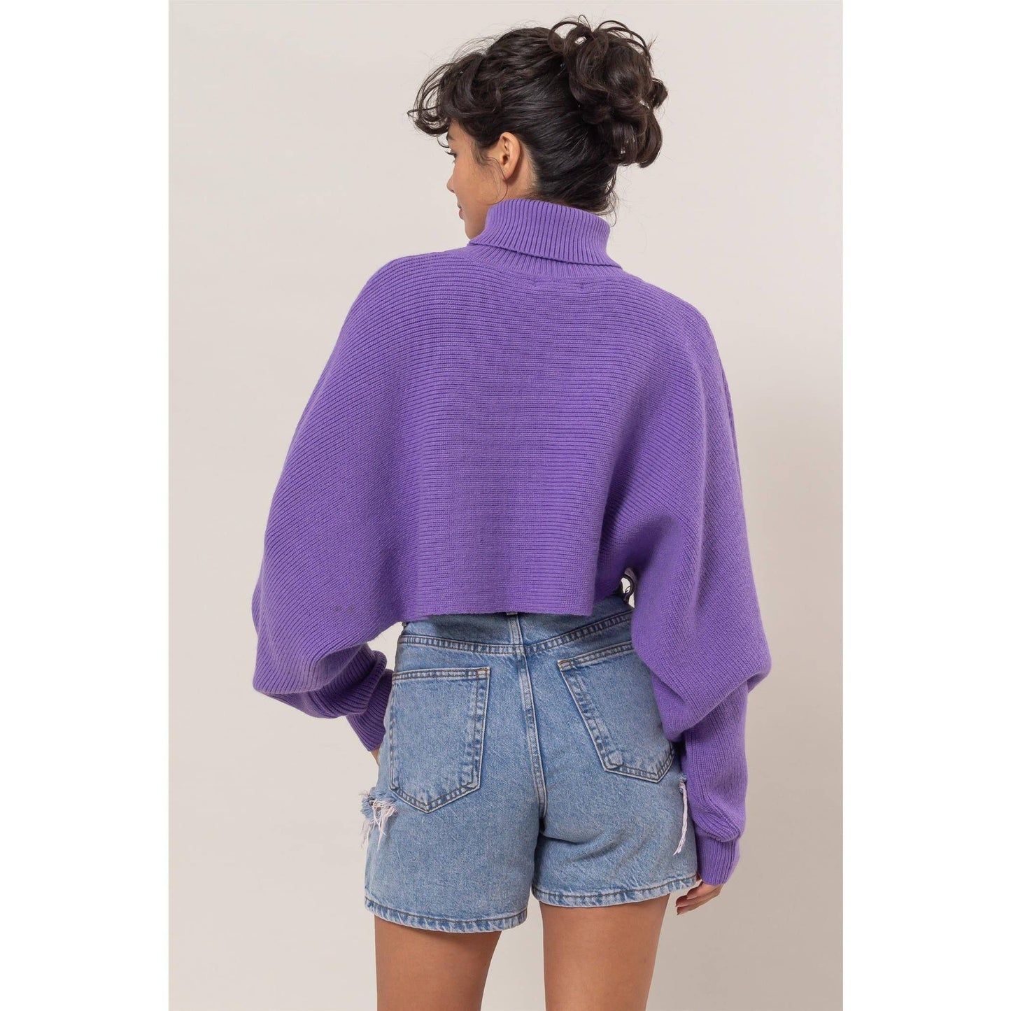 Turtleneck Cropped Sweater