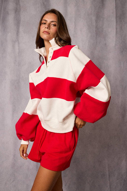 PT16060-3 - Everly Striped Pullover