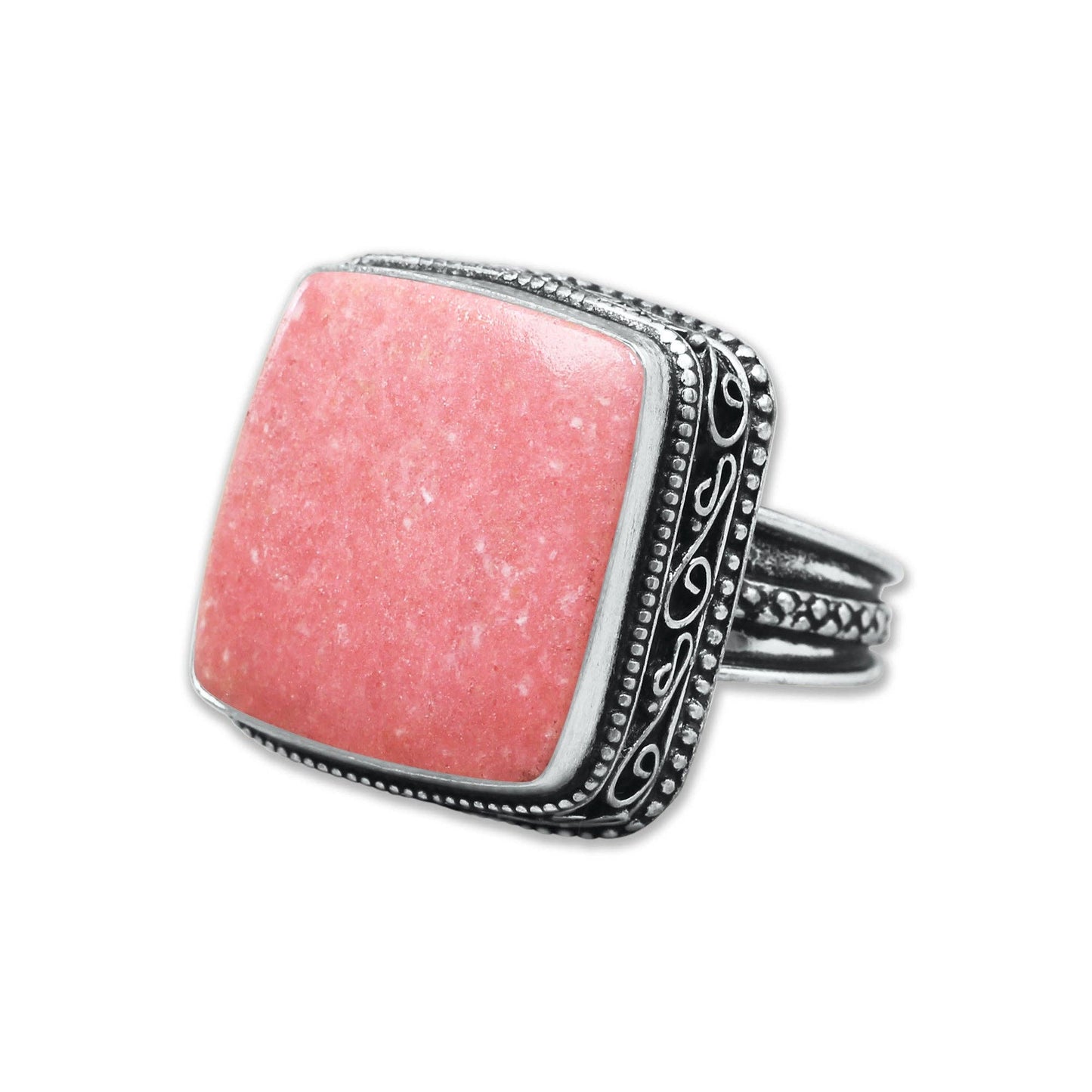 Artisanal Silver-Plated Statement Rings – Assorted Gemstones with Designer Bands (US Sizes 6–10, Non-Adjustable)