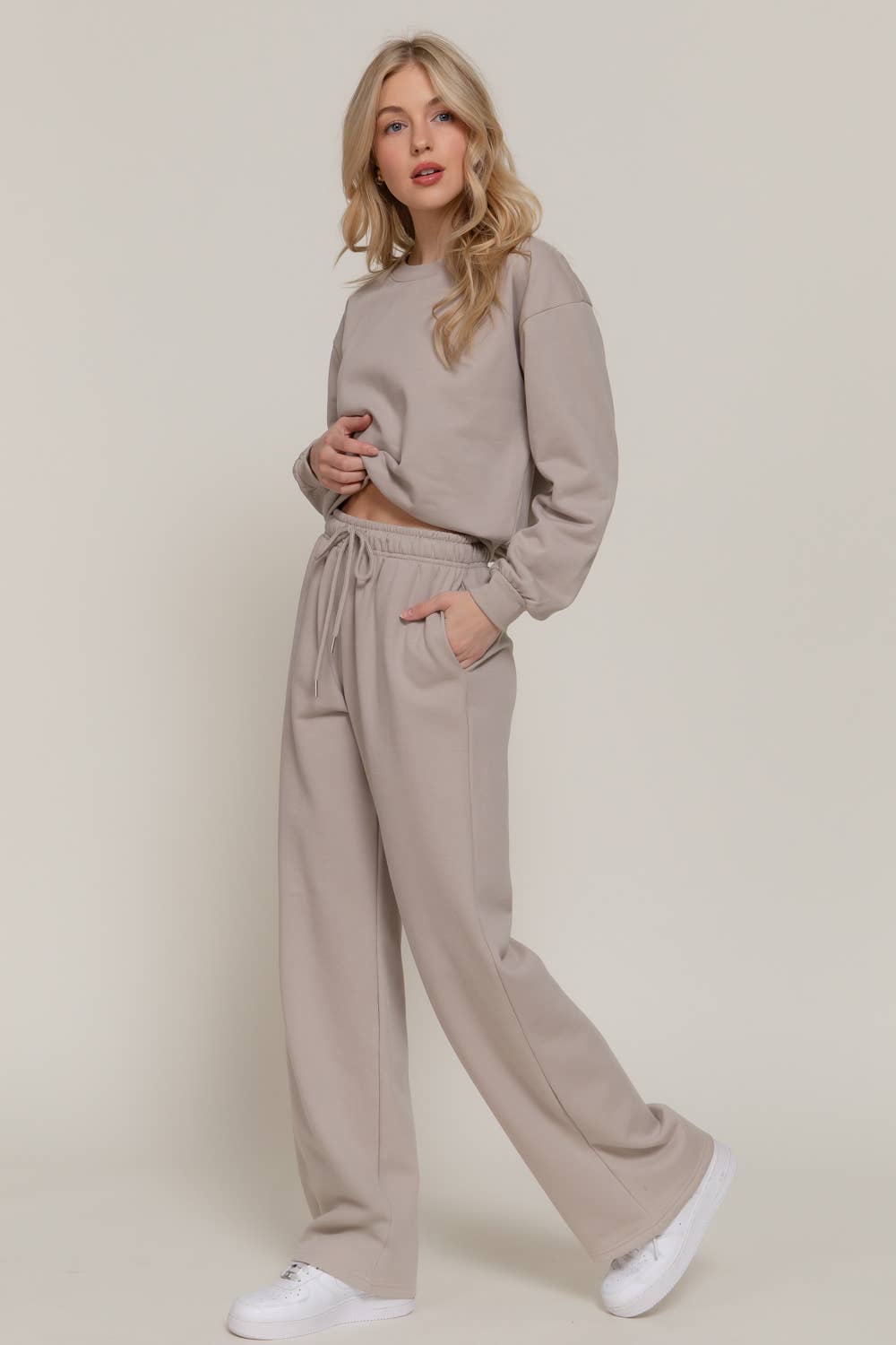 Straight Leg Inner Fleece Jogger Pants