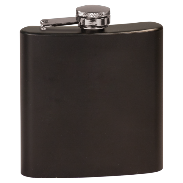 6 oz. Powder Coated Stainless Steel Flask