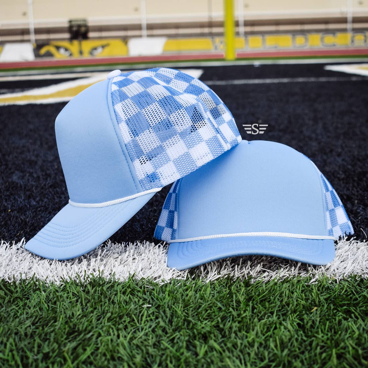 Checkered Mesh Back Cap