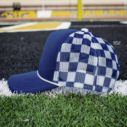 Checkered Mesh Back Cap