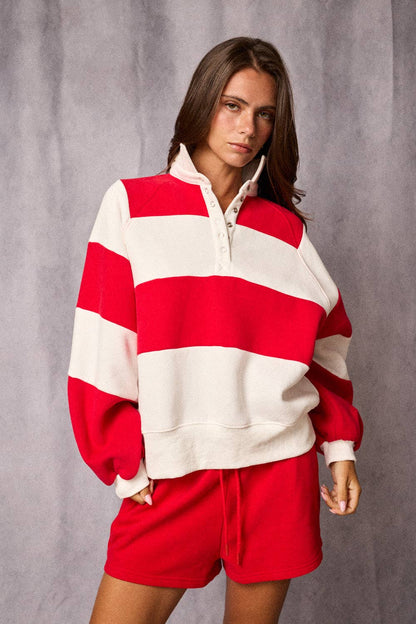 PT16060-3 - Everly Striped Pullover