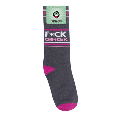 F*Ck Cancer Socks – Pink - Closeout | Funatic