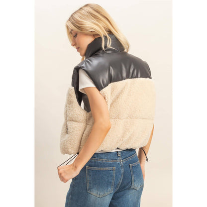 Sherpa Pu Puffer Vest