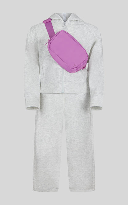 Little Girls Jacket, Wide Leg Pant, and Bag Set