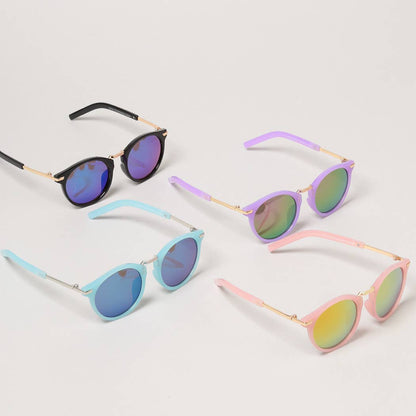 Kid's Round Color Tinted Sunglasses
