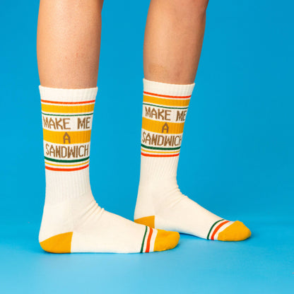 Make Me A Sandwich Gym Crew Socks