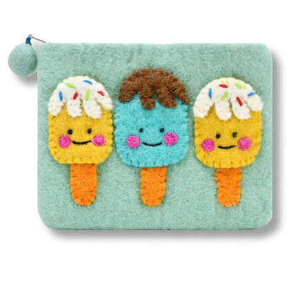 Popsicle Felted Coin Purse