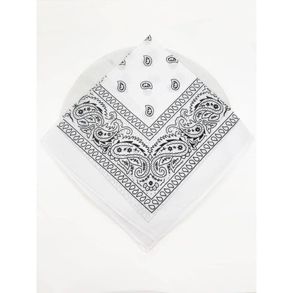 WHITE Pasley Pattern Bandanas