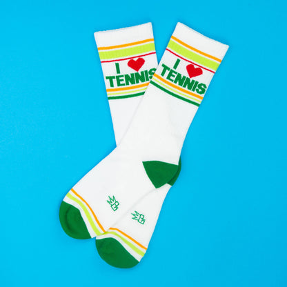 I ❤️ Tennis Gym Crew Socks