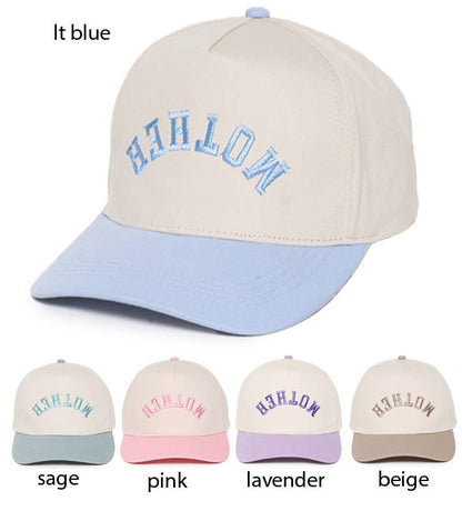 MOTHER Upside Down embroidery in Two Tone Baseball Cap