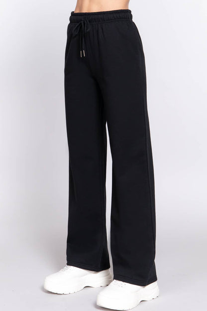 Straight Leg Inner Fleece Jogger Pants