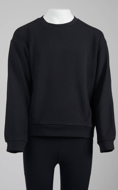 Tween Girls Soft Scuba Zuri Crew Neck Everyday Sweatshirt