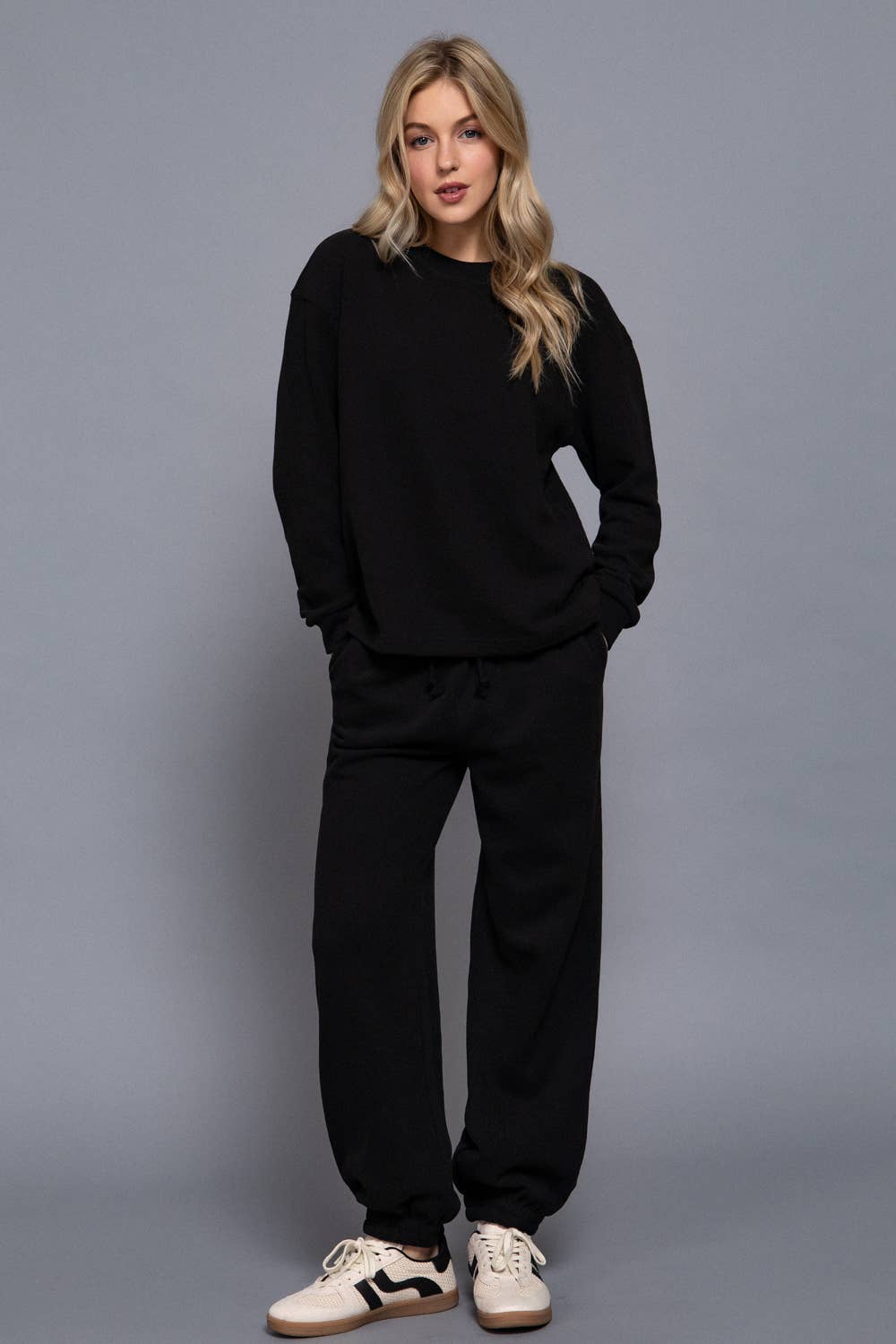 Long Sleeve Round Neck Soft Knit Top