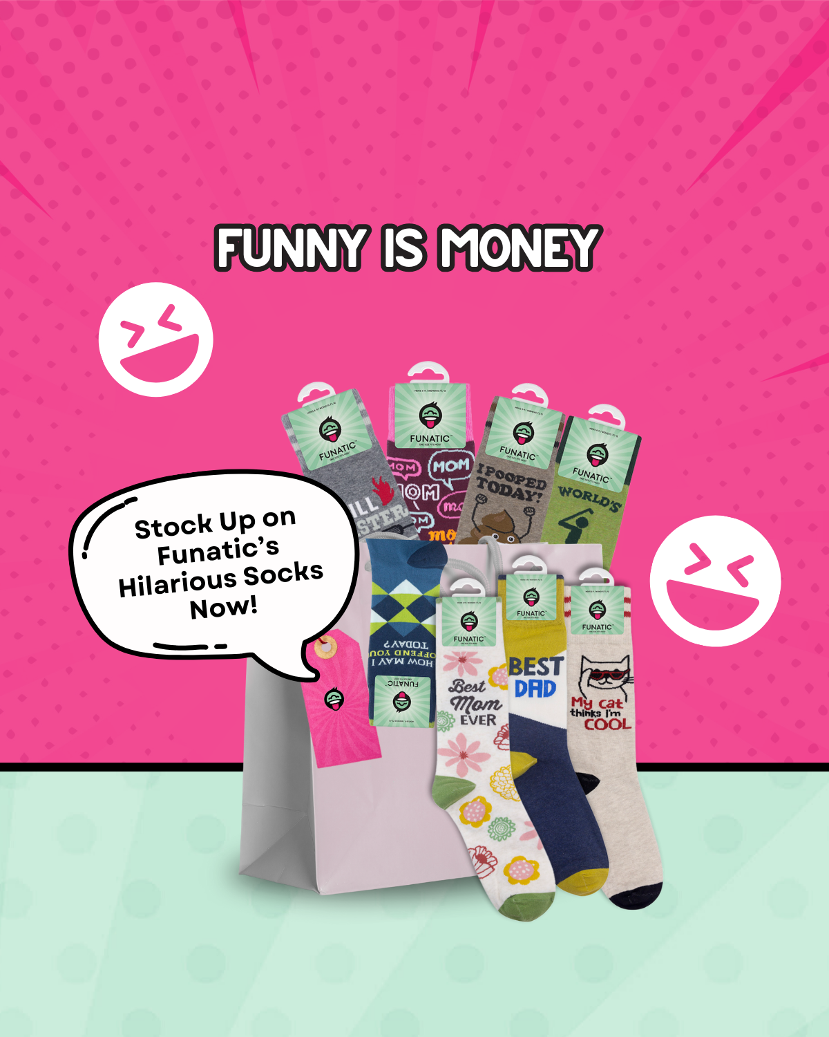 World's Okayest Golfer Socks | Funny | Golf Gifts | Funatic