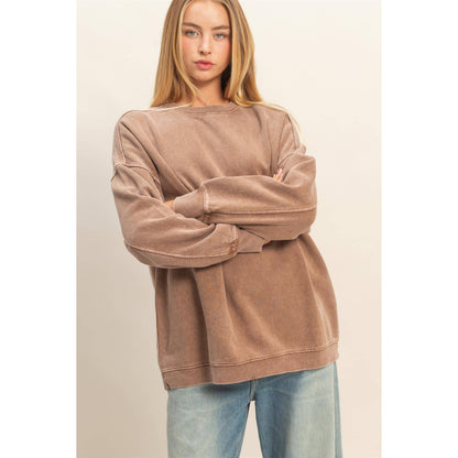 Oversized Crew Neck Sweatshirt