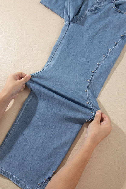 66 Seam Rivet Detail Regular Fit Ankle Length Jeans (4-16)