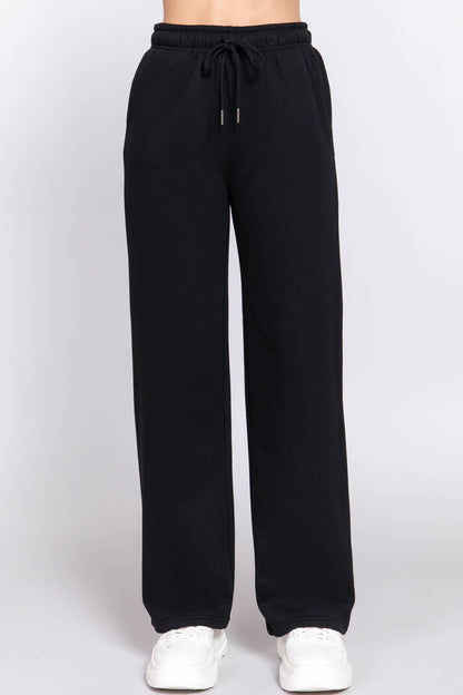 Straight Leg Inner Fleece Jogger Pants
