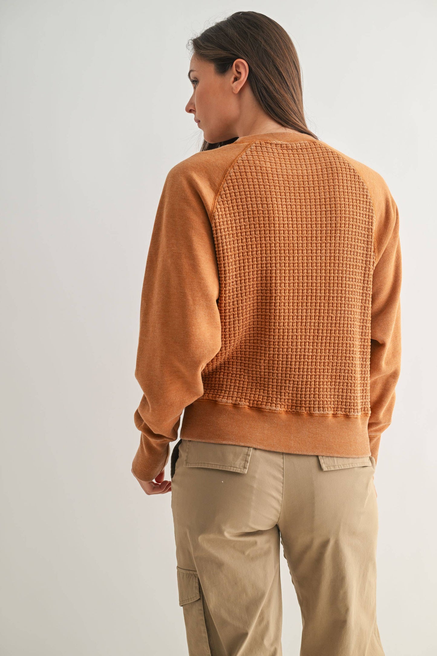 Cozy Waffle Knit Pullover