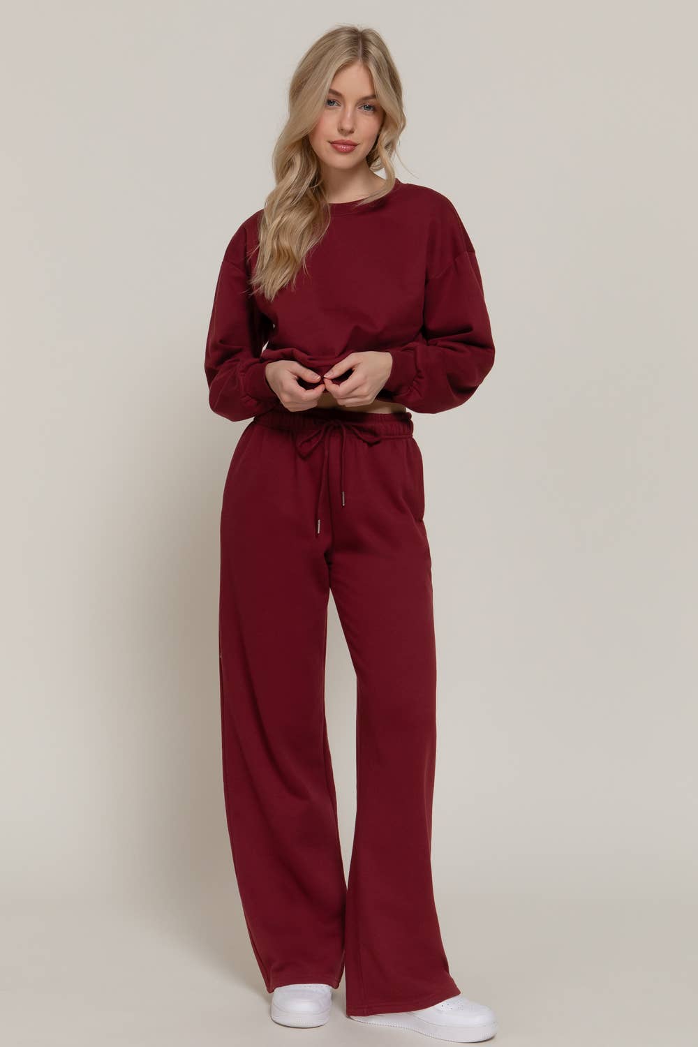 Straight Leg Inner Fleece Jogger Pants