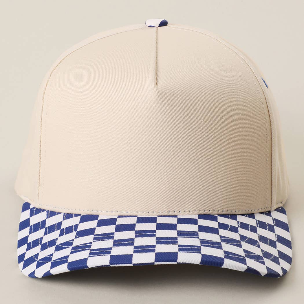 CHECKERBOARD Brim Two-Tone Trucker Hat