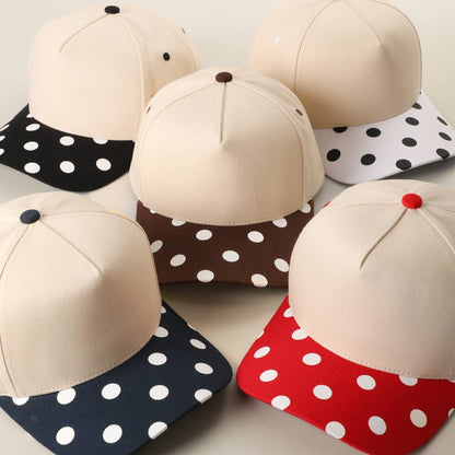 BIG POLKA DOT Brim Two-Tone Trucker Hat