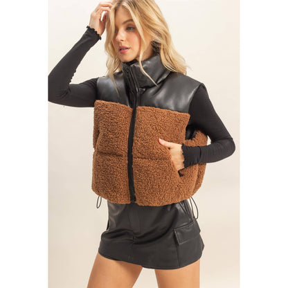 Sherpa Pu Puffer Vest