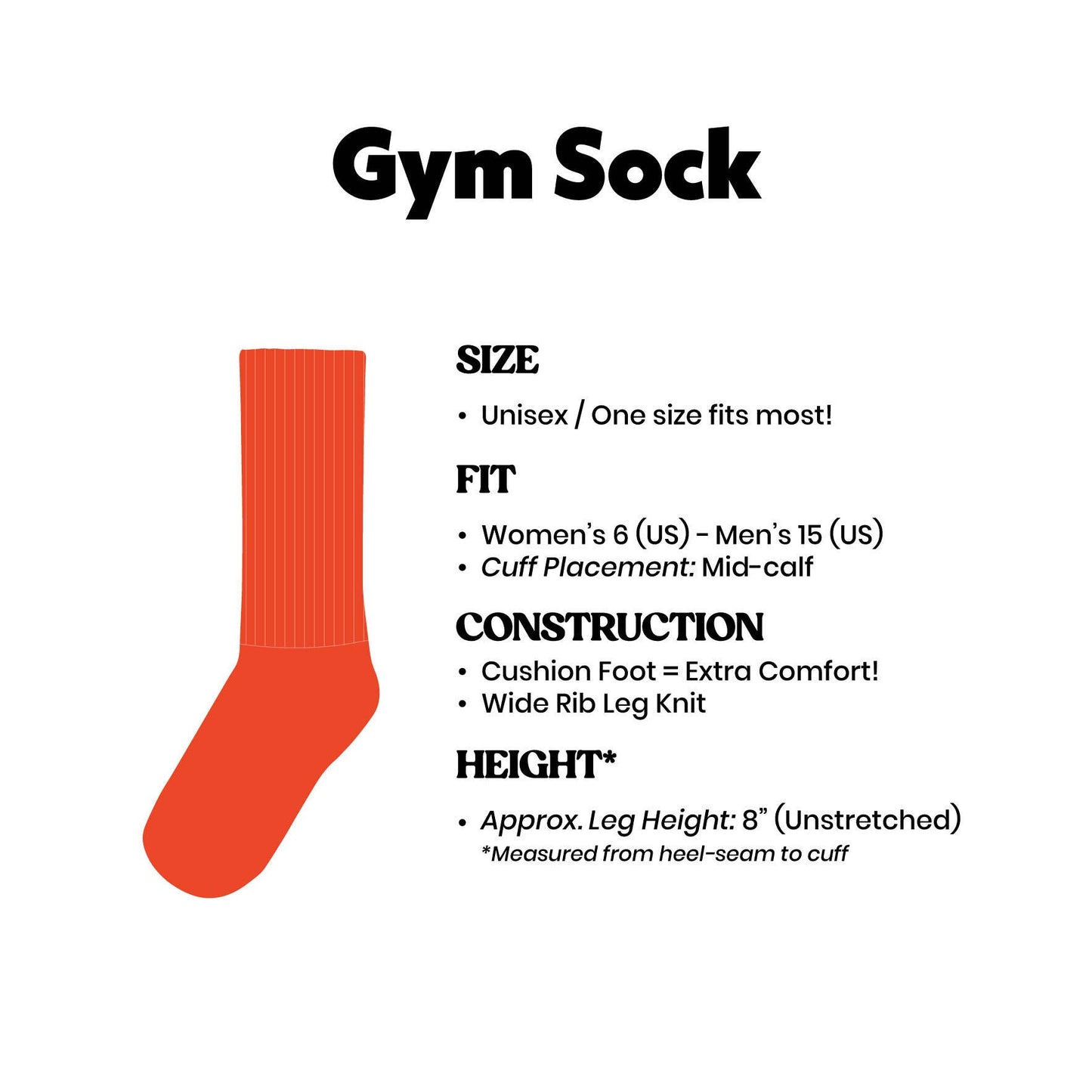 I ❤️ Meat Gym Crew Socks