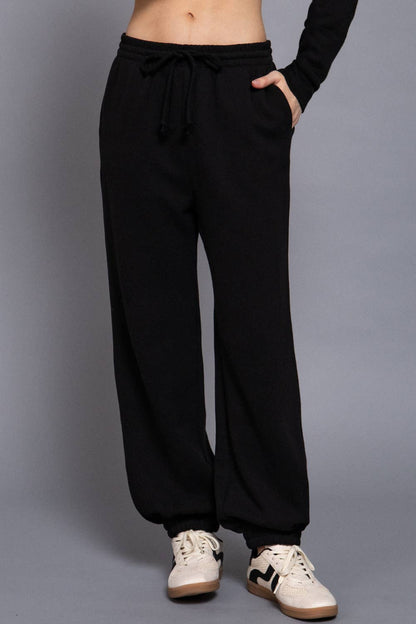 Elastic Waist Soft Jogger Pants