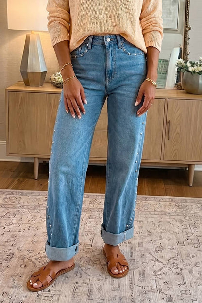 66 Seam Rivet Detail Regular Fit Ankle Length Jeans (4-16)