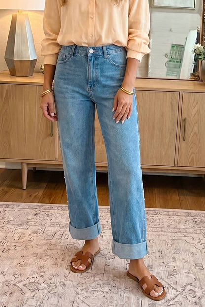 66 Seam Rivet Detail Regular Fit Ankle Length Jeans (4-16)