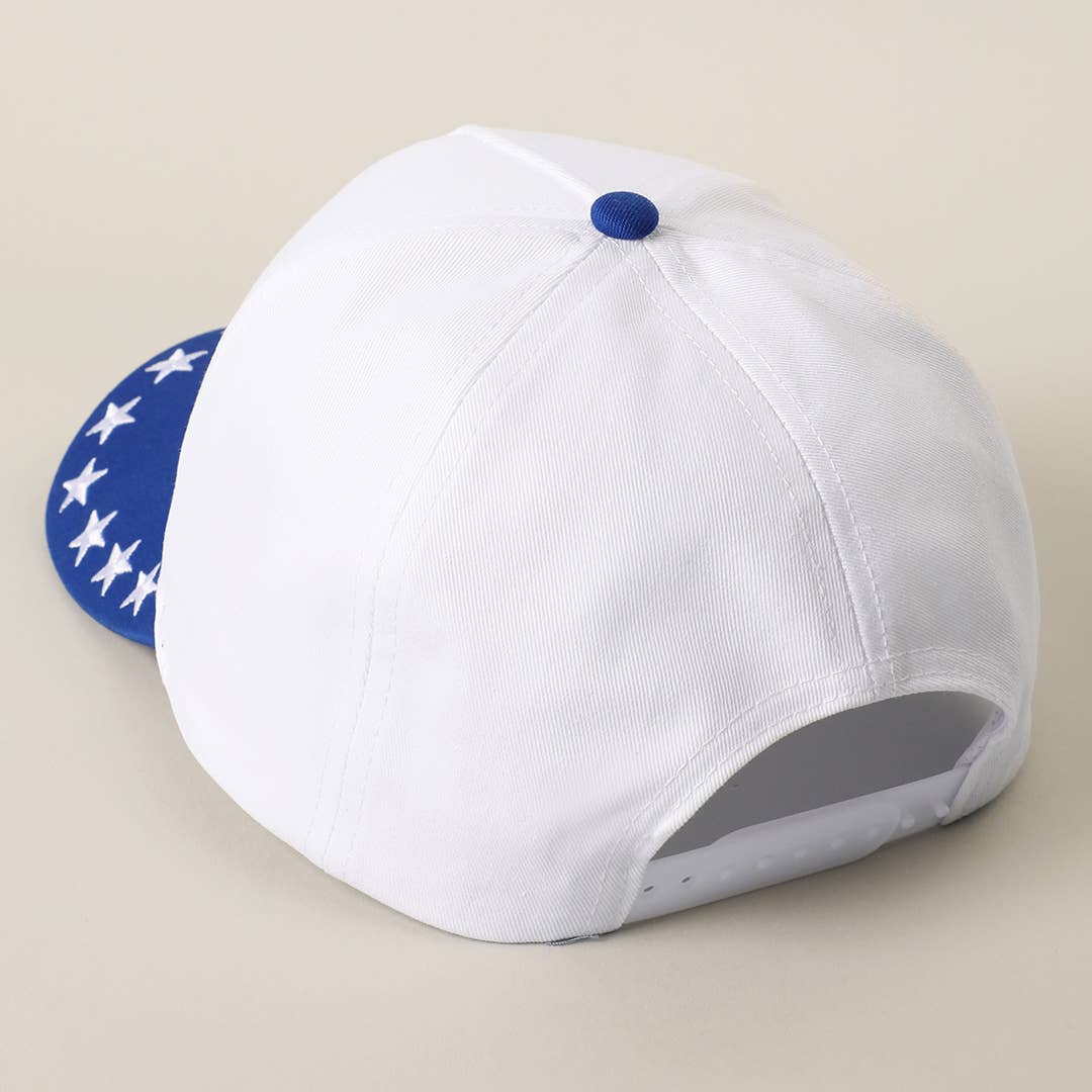 USA Letter Patch Star Brim Trucker Baseball Cap