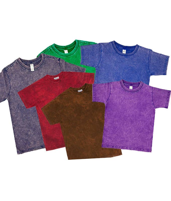 Infant, Toddler Short Sleeve Crew Neck Stone Wash Tshirts