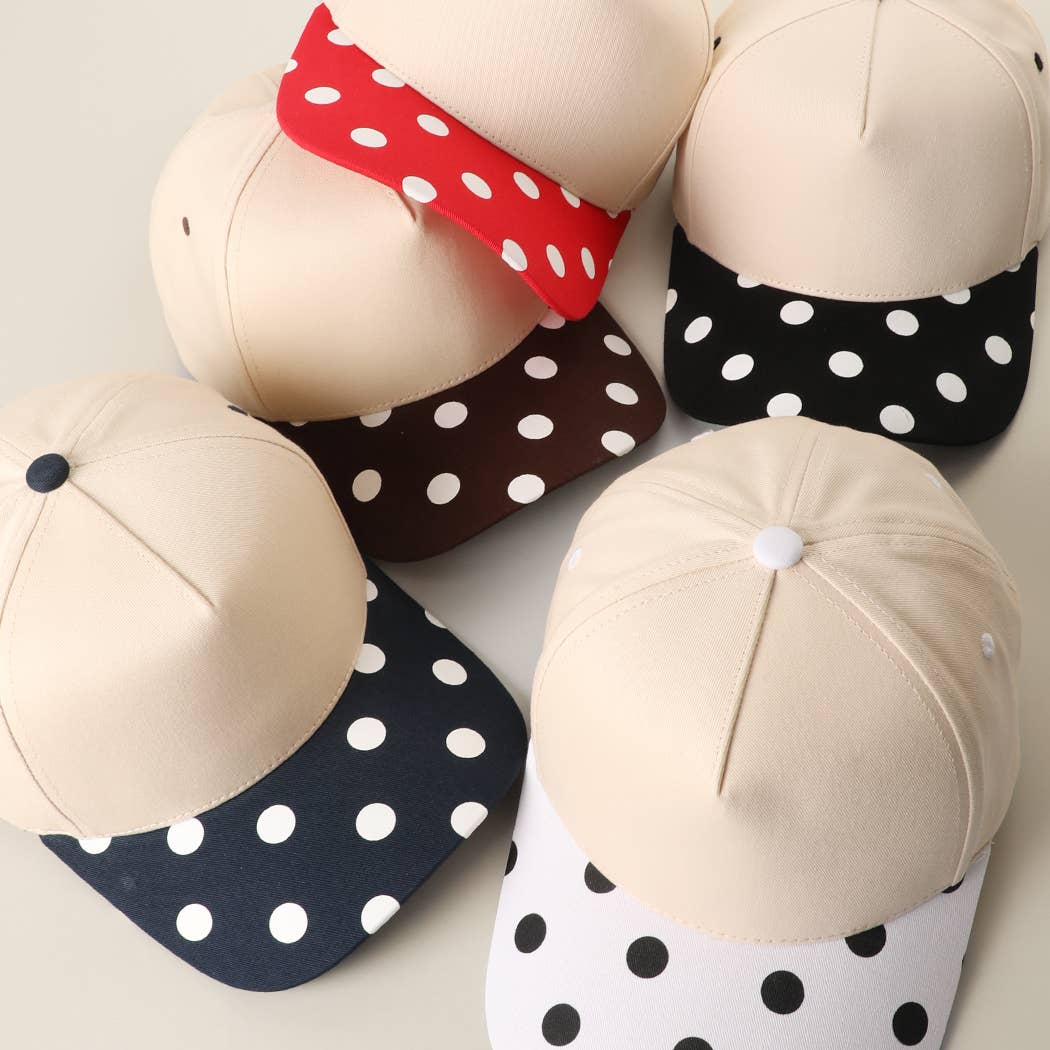 BIG POLKA DOT Brim Two-Tone Trucker Hat