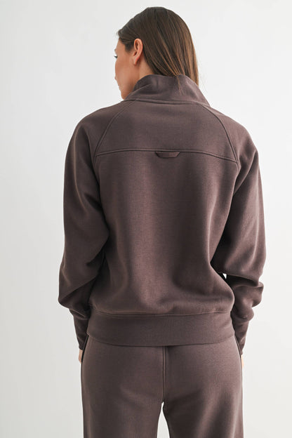 Hearthline Fleece Mock Neck Sweater