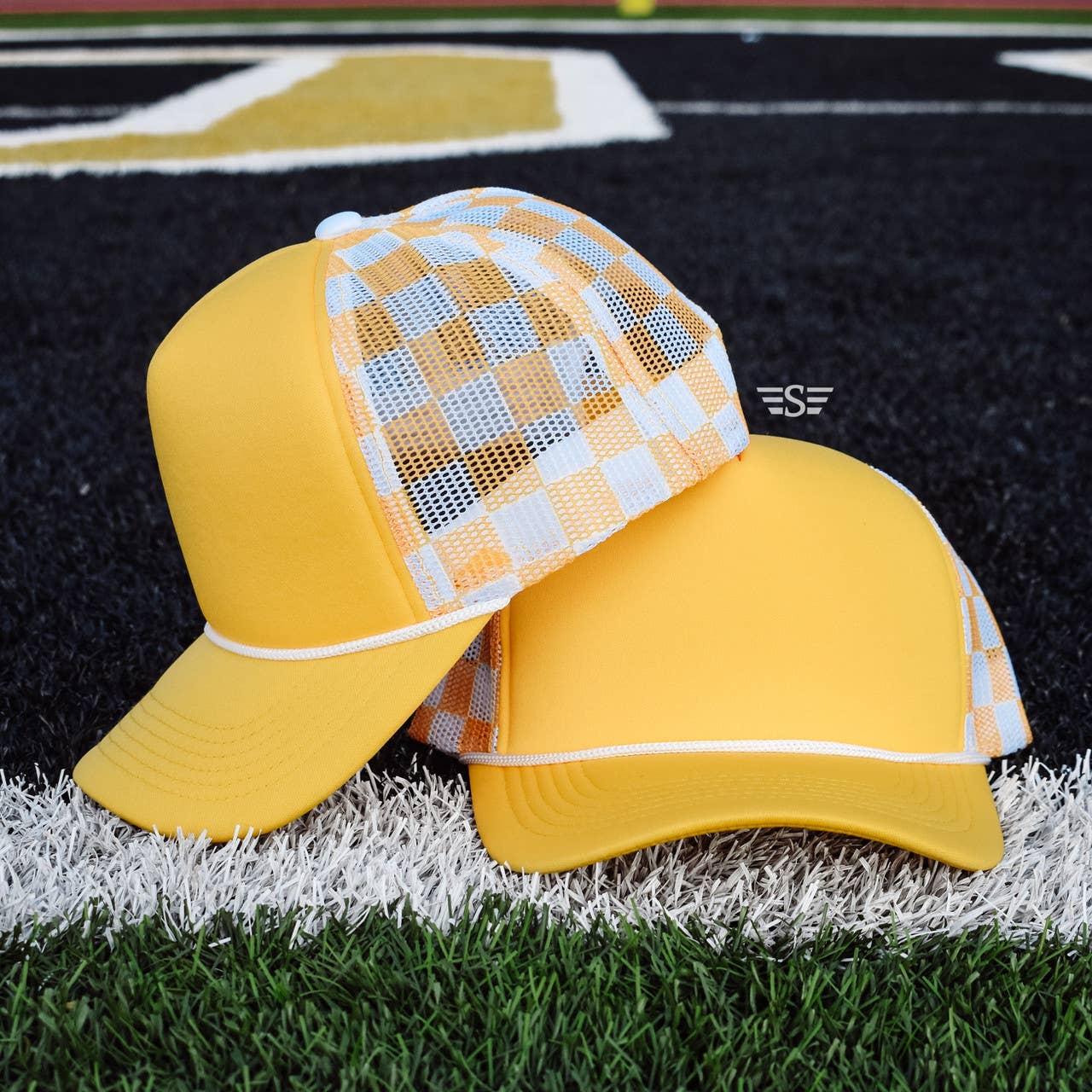 Checkered Mesh Back Cap