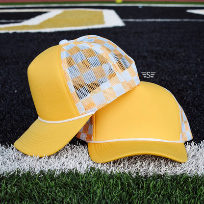 Checkered Mesh Back Cap